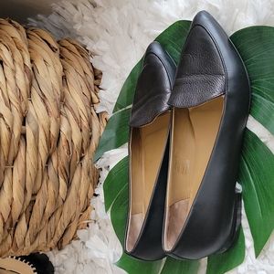 Everlane black leather loafers size 9.5
